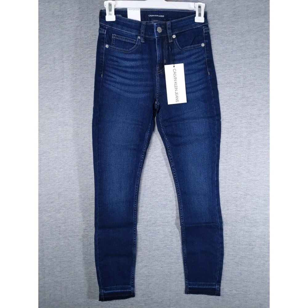 Calvin Klein Jeans Mid Rise Skinny Ankle Jeans - Picture 3 of 15